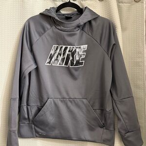 Nike Men's Charcoal Hoodie Sweater